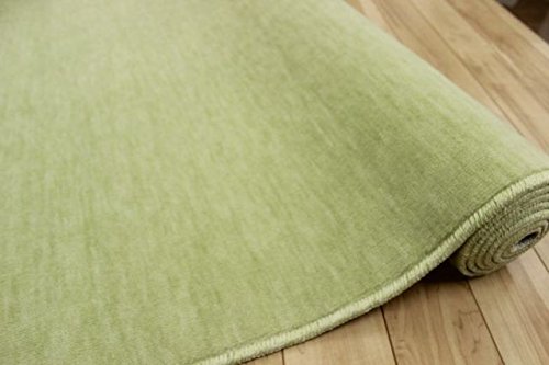 Amazon｜カーペット 6畳 防音 緑 絨毯じゅうたん ラグ 日本製 抗菌 丸